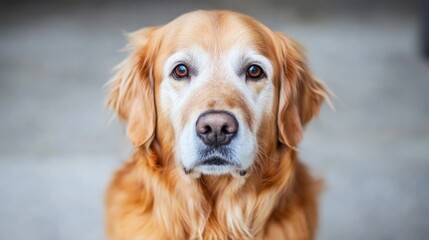 Obraz premium Golden Retriever Portrait: A Loyal Companion