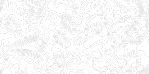 White topo wave line discovery background with topographic wavy pattern design. The topo contour map with terrain