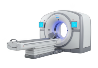 Advanced medical mri scanner machine for diagnostic imaging and health screening transparent background