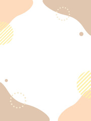 秋イメージカラーの流体フレーム