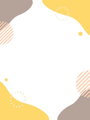 秋イメージカラーの流体フレーム