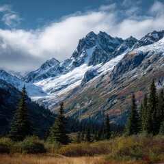 Obraz premium wild nature scenery Alaska mountains