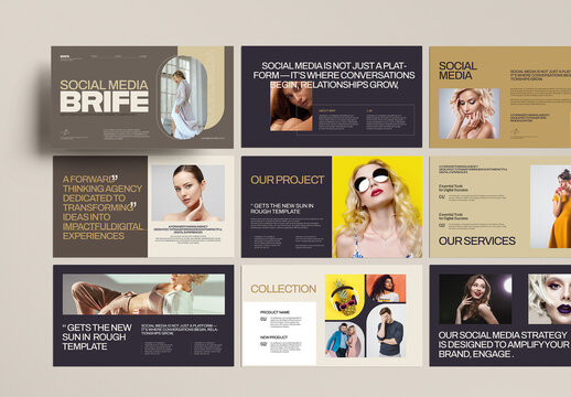 Social Media Brife Presentation Template