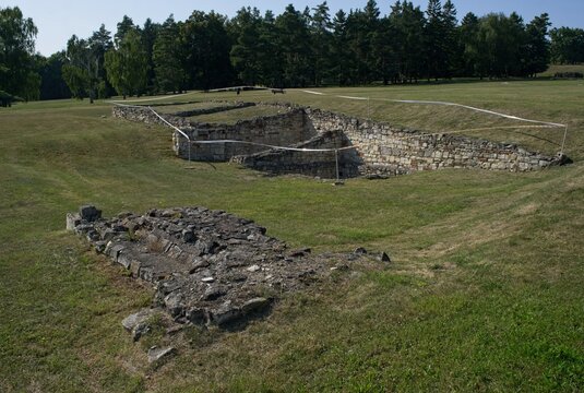 Lidice, Czechia - Aug 13, 2025: Following the assassination of Reinhard Heydrich, the Nazis entered Lidice and killed all 173 male inhabitants of the village, deporting women and children to east