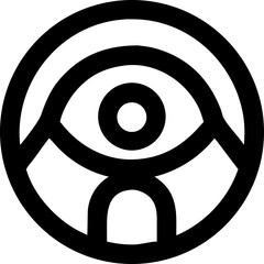 Human figure health symbol