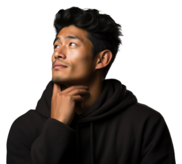 PNG Portrait adult contemplation photography.