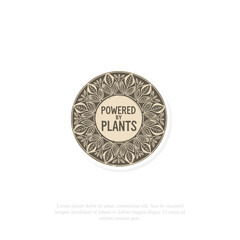 Powered-by-plants botanical badge
