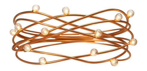 Copper wire outdoor string lights with twinkling micro LEDs, ideal for wrapping around trees in a residential yard.