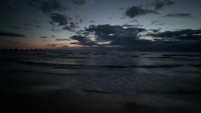 baltic sea beach summer waves Palanga Klaipeda Lithuania