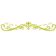 arabesque pattern gold frame
