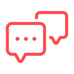 Naklejka premium Chat icons. chatting speech bubble symbol icon set . comment icon button . message talk bubble, communication, Conversation, icons