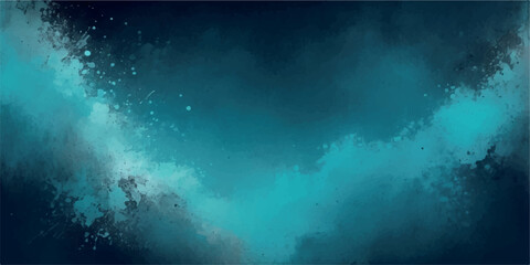 Abstract dark blue and teal background with splashes of light and texture, evoking a cosmic or fluid motion