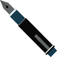 vector illustration of a pen
