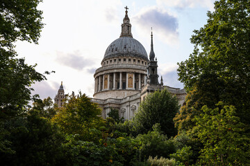 Fototapeta premium St Paul’s Cathedral Dome Through the Trees