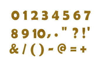 数字 2 ストライプの紙のテクスチャー