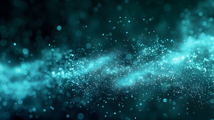 Blue Glitter background with bokeh, HD Wallpaper, banner