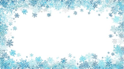 Fototapeta premium Abstract Blue And White Pixelated Frame