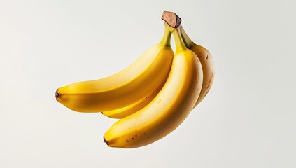 Bunch of ripe bananas floating