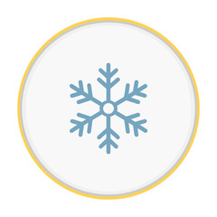 snowflake icon vector illustration