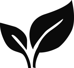 Leaf Icons Leaf icons set. Green leaves vector collection. Ecology, environment, and nature symbol. Bio, organic, and vegan sign. Plant sprout logo element for eco friendly products.