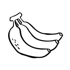 Hand drawn bananas illustration.