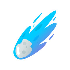 Blue meteorite falling star icon vector design © Jedsada Naeprai