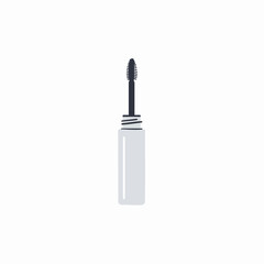 Minimalist Mascara Tube with Spiral Brush Applicator for Eyelash Enhancement