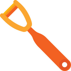 orange plastic fork