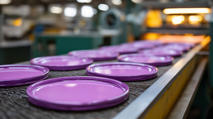 A specialty glass production facility creates ultra-flat substrates for semiconductor applications. The pristine, flawless glass wafers are essential for manufacturing the next 