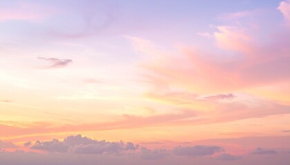 Pastel sky at sunrise or sunset