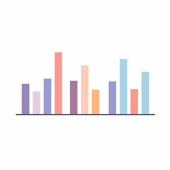 Colorful Bar Graph Displaying Data Trends and Statistical Information