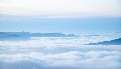 Scenic mountain range with cloud cover