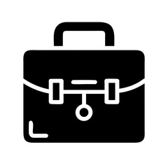 Sleek and simple briefcase icon vector graphic for business and professional use