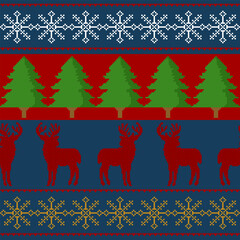 christmas background with reindeer, christmas vector, santa claus, xmas illustration, holiday sale, greeting card, new year background