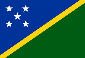 Solomon Islands flag illustrator national