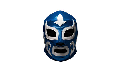 Blue luchador wrestling mask for sale professional fighter gear costume accessory collectible memorabilia on transparent background