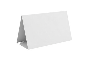Blank tent card for message isolated PNG with Transparent Background