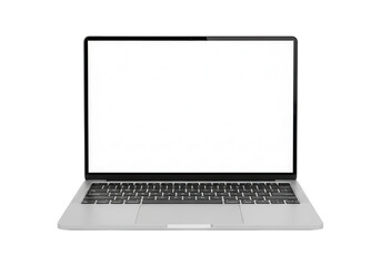 Laptop computer with blank screen for mockup isolated PNG with Transparent Background