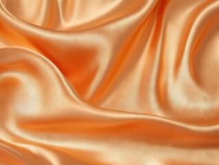 Fototapeta premium Peach satin drapes in soft folds (1)