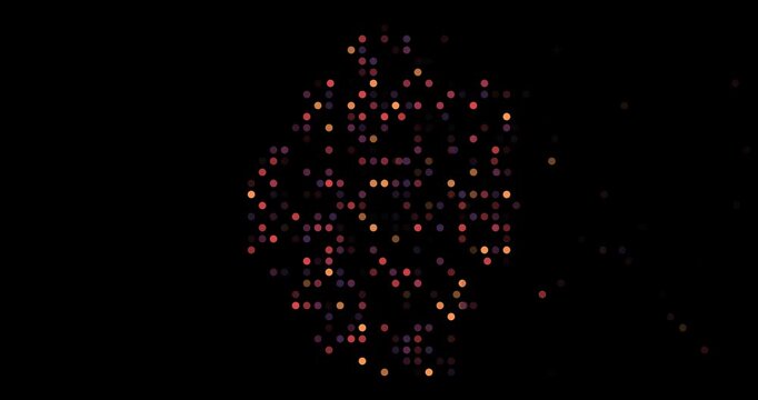 Creative Generative Design with Falling Dots for Swaziland Outline