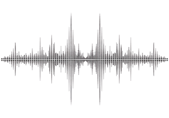 Sound wave waveform frequency isolated PNG with Transparent Background