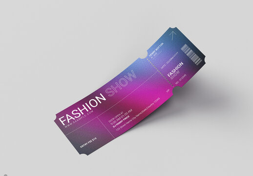Fashion Show Ticket Template