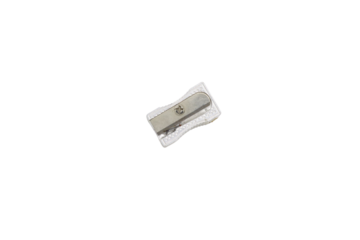 pencil sharpener silver isolated on transparent background