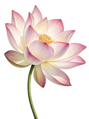 Naklejka premium lotus flower isolated on white