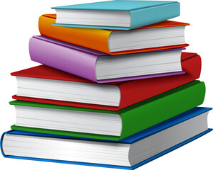 vector illustration of books