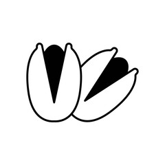 Pistachio Nut Fill Icon: Food and Snack
