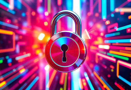 Cybersecurity Lock Data Protection in a Futuristic Digital World