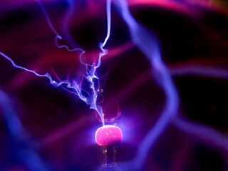 プラズマボールの放電