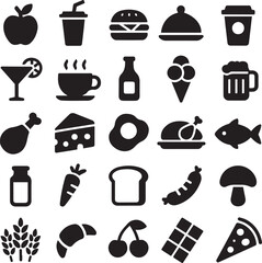 Dining Icons - Smart Series Restaurant Line Icons. Editable Stroke. Pixel Perfect. For Mobile and Web. Contains such icons as Vegan, Cooking, Food, Drinks, Fast Food, Eating. Supermarket Line Icons 