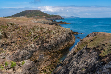 Views around Bardsey Island , Llyn Peninsula , North Wales , Uk